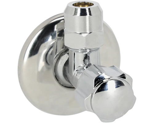 Rohový ventil z kovu pre sanitárne inštalácie