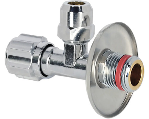 Rohový ventil s ružicou pre sanitárne účely