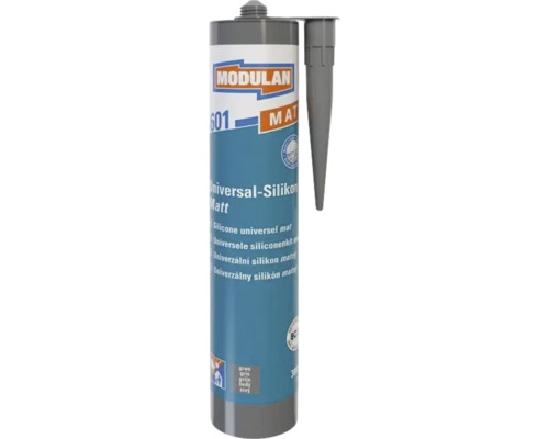 Univerzálny silikón Modulan 601 matný sivý 300 ml Univerzálna silikónová kartuša, matná