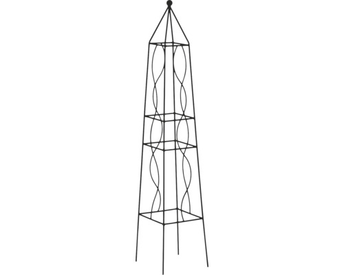 Obelisk GORONNA 180 x 38 x 38 cm čierna metalíza