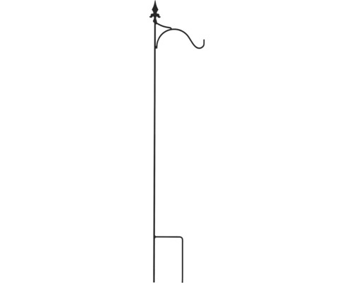Opora pre rastliny zápich s háčikom GILA 180 x 30 cm čierna metalíza