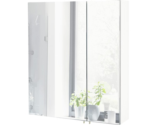 Zrkadlová skrinka s dvomi dvierkami do kúpeľne