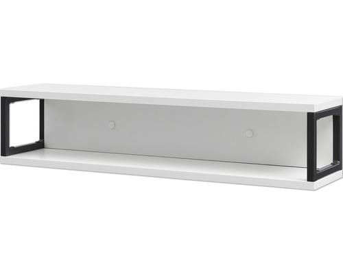 Nástenná polica s čiernym držiakom