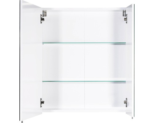 Zrkadlová skrinka Möbelpartner Basic 60 x 16 x 70,7 cm biela vysoko lesklá