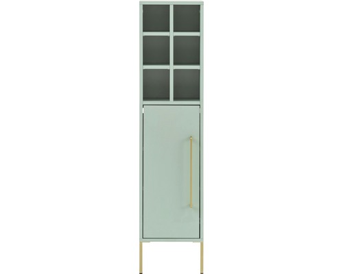 Skrinka s dvierkami, policami a nožičkami