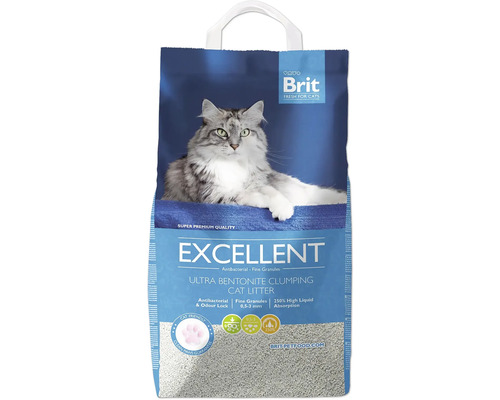 Podstielka pre mačky Brit Fresh for Cats Excellent 10 kg Brit Excellent Ultra Bentonitová hrudkujúca podstielka pre mačky vo vreci