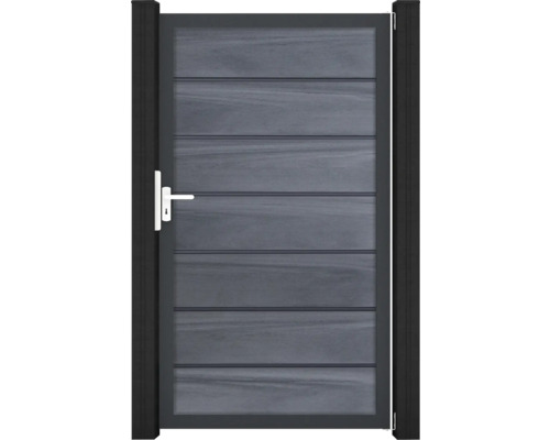 Záhradná bránka s vodorovnými panelmi a kľučkou