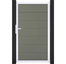 Záhradná bránka s kľučkou a vodorovnými panelmi