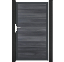 Záhradná bránka s dizajnom dreva a kľučkou