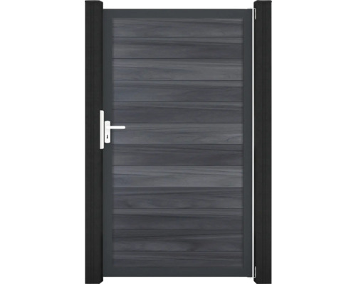 Záhradná bránka s dizajnom dreva a kľučkou