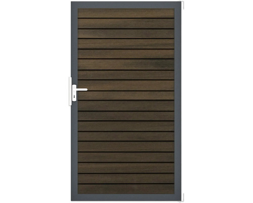 Drevená záhradná bránka s kovovým rámom