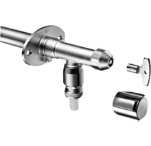 Rohový ventil s rozetou, kľúčom a krytkou