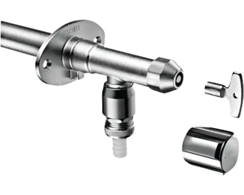 Rohový ventil s rozetou, kľúčom a krytkou