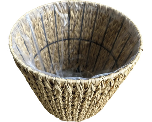 Prútený kvetináč s plastovou vložkou