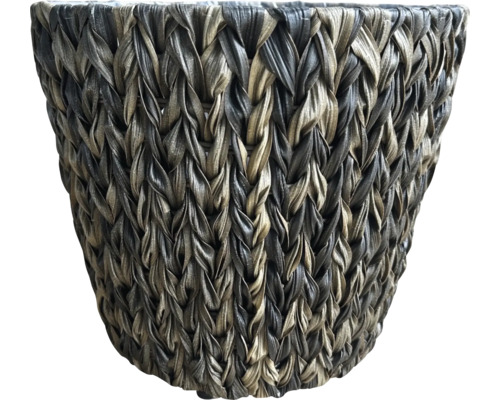 Pletený kvetináč z vodného hyacintu