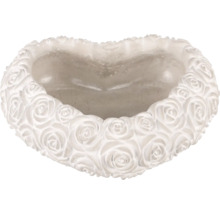 Kvetináč v tvare srdca s motívom ruží