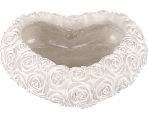 Kvetináč v tvare srdca s motívom ruží