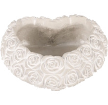 Kvetináč v tvare srdca s motívom ruží