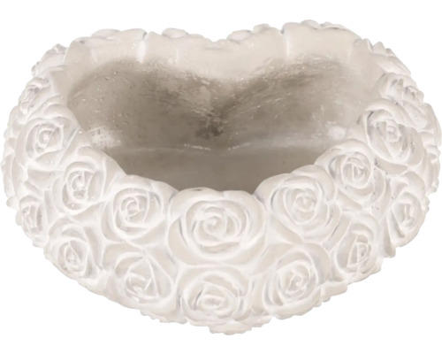 Kvetináč v tvare srdca s motívom ruží