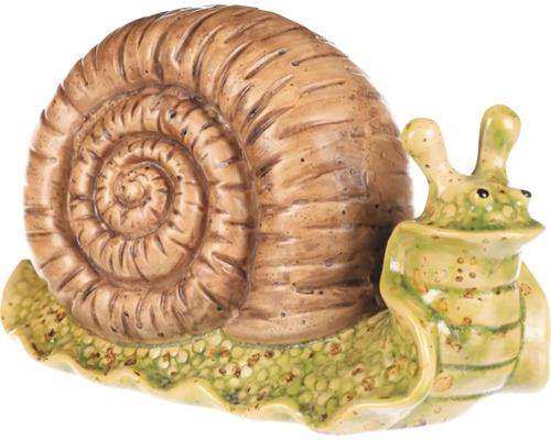 Dekoratívna figúrka slimáka do záhrady