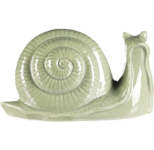 Dekoratívna keramická figúrka slimáka
