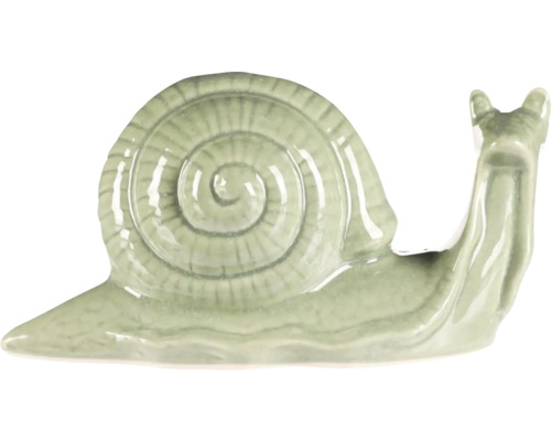 Dekoratívny keramický slimák do záhrady