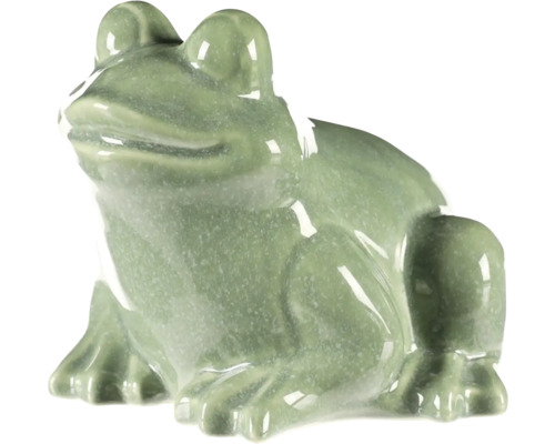 Keramická žaba ako záhradná dekorácia