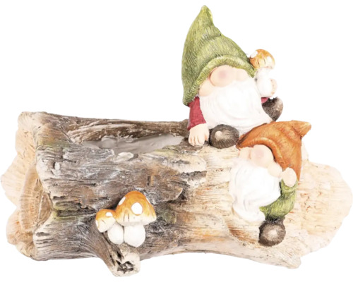 Dekoratívny kvetináč so škriatkami a hubami do záhrady