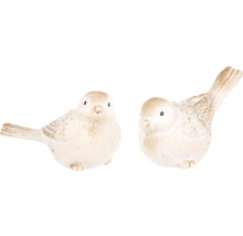 Dve dekoratívne ozdobné figúrky v tvare vtáka