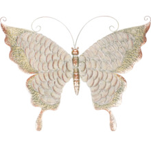 Dekoratívna kovová nástenná dekorácia motýľ