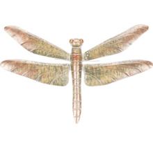 Dekoratívna kovová vážka