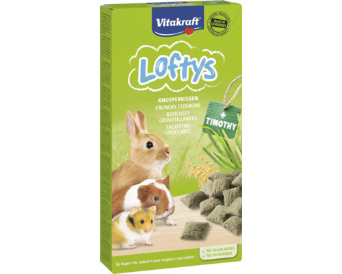 Vitakraft Lofty''s Crunchy Cushions krmivo pre hlodavce balenie s králikom, morčaťom a škrečkom