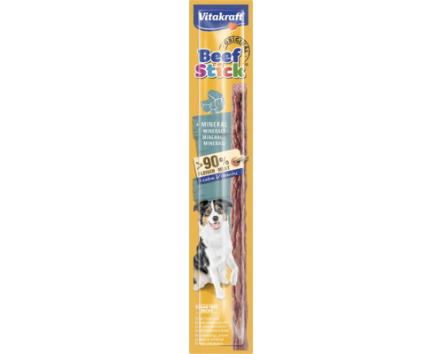 Vitakraft Beef Stick pre psov s minerálmi a vitamínmi