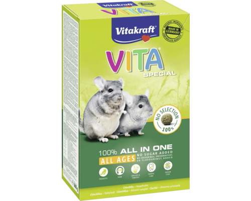 Balenie krmiva pre činčily Vitakraft Vita Special