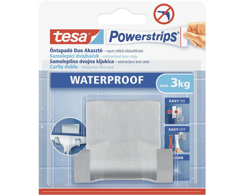 Tesa Powerstrips vodeodolný dvojitý hák do maximálne 3 kilogramov