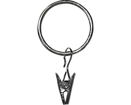 Záclonový krúžok s klipom