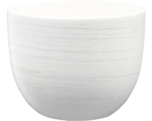 Obal na kvetináč keramický PURKYNĚ WHITE Ø13 x 11 cm matný biely