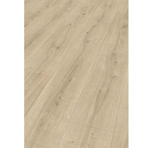 Detail laminátovej podlahy s dreveným vzhľadom