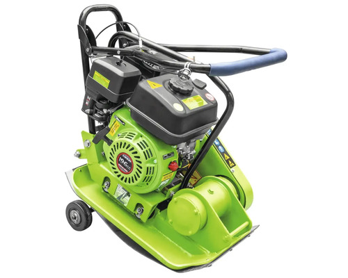 Zhutňovač s riadidlami a kolieskami