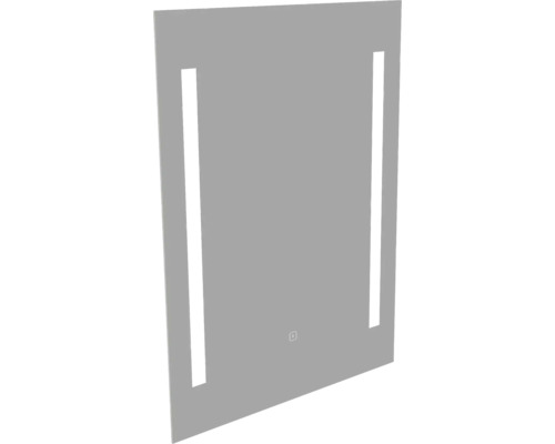 Obdĺžnikové zrkadlo s bočným osvetlením