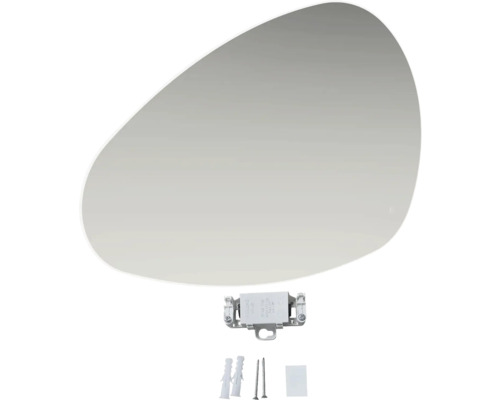 Zrkadlo v tvare vajca s upevňovacím materiálom