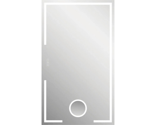Zrkadlo s osvetlením form&style KIRIBATI s dotykovým senzorom s ochranou proti zahmlievaniu IP 44 Obdĺžnikové zrkadlo s LED osvetlením a dotykovým senzorom
