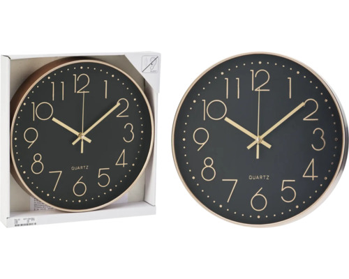 Nástenné hodiny s ciferníkom a quartzovým strojčekom