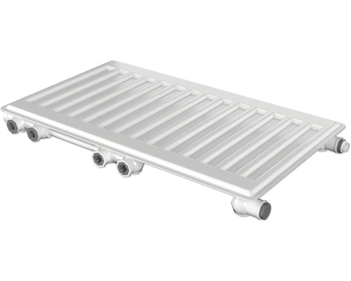 Doskový radiátor s vodorovnými vykurovacími rebrami