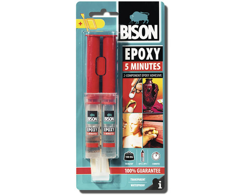 Bison Epoxy 5 minút, dvojzložkové epoxidové lepidlo