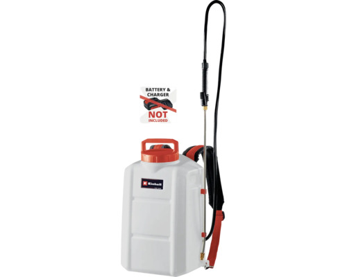 Chrbtový postrekovač s tryskou a popruhmi. Poznámka: Batéria a nabíjačka nie sú súčasťou balenia.