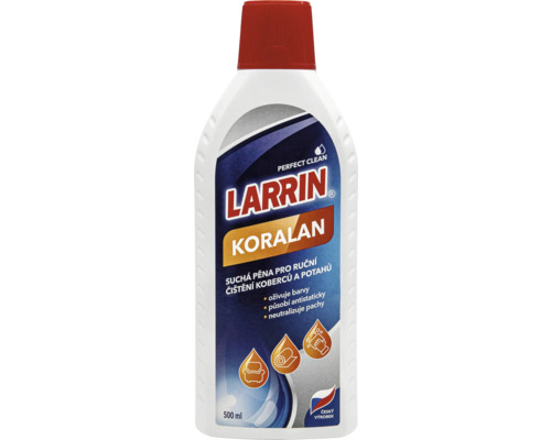 Larrin Koralan čistič kobercov a čalúnenia, 500 ml fľaša