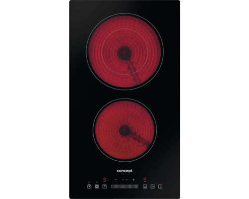 Sklokeramická varná doska s dvoma varnými zónami od Concept