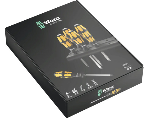 Sada skrutkovačov Wera Kraftform v čiernom obale.
