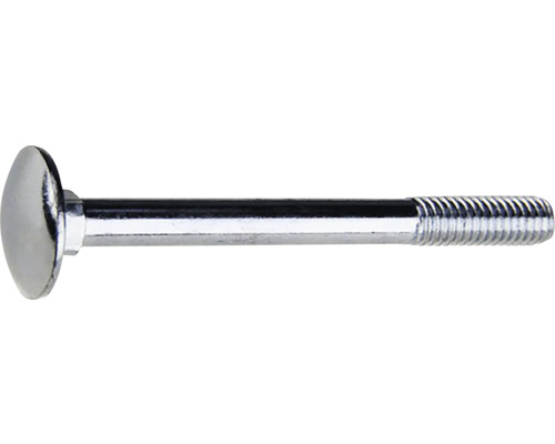 Skrutka vratová M12x180, plochá široká polguľatá hlava pevnosť 4,8, zinok biely, 10ks Zámková skrutka so závitom